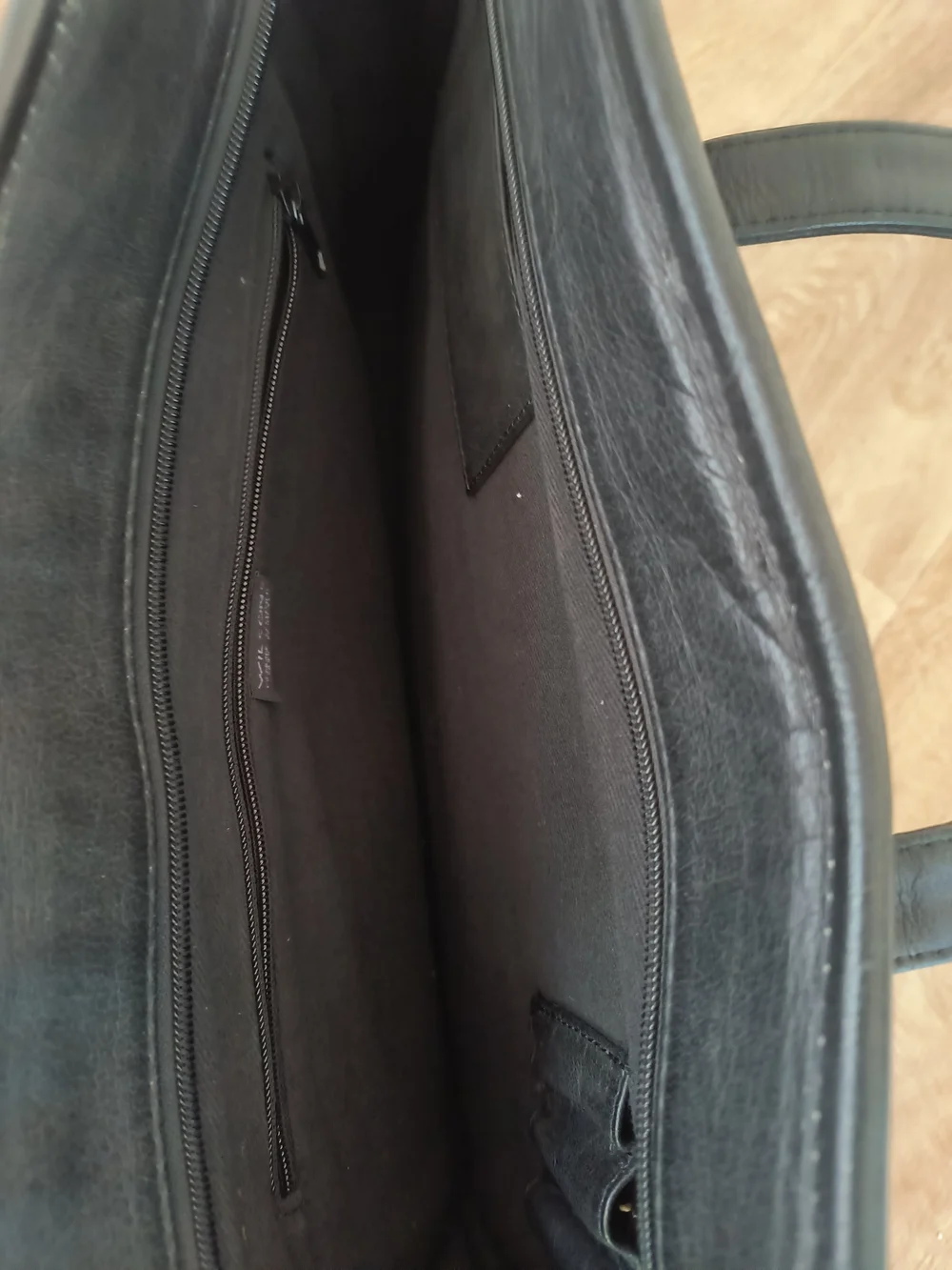 Wilson Black Leather Briefcase